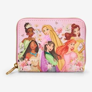 Loungefly Pink Disney Princesses Zip Wallet